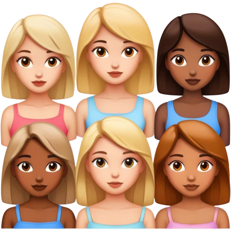 Beautiful girls emoji