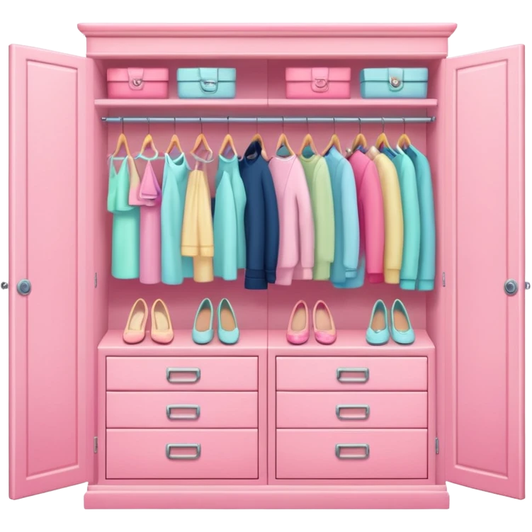 Pink closet emoji