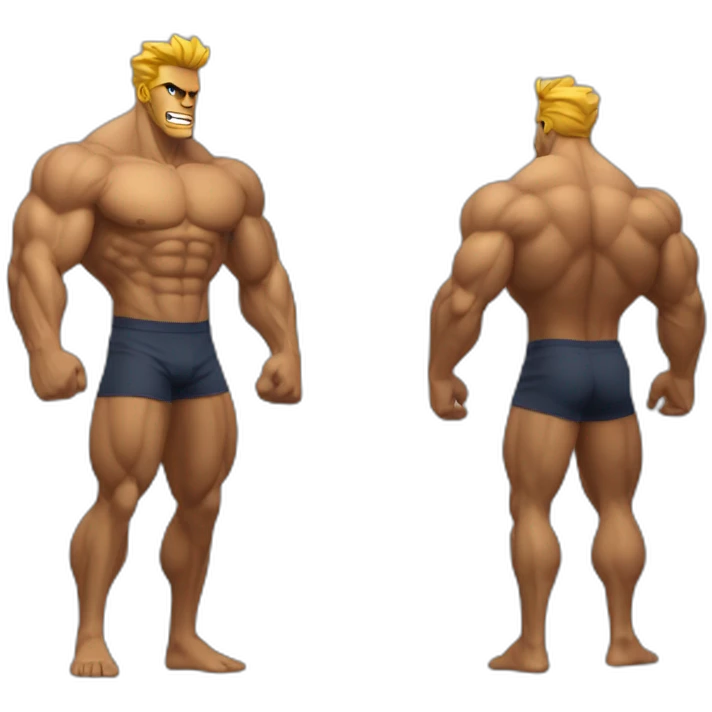 Giga chad qui fais de la muscu emoji