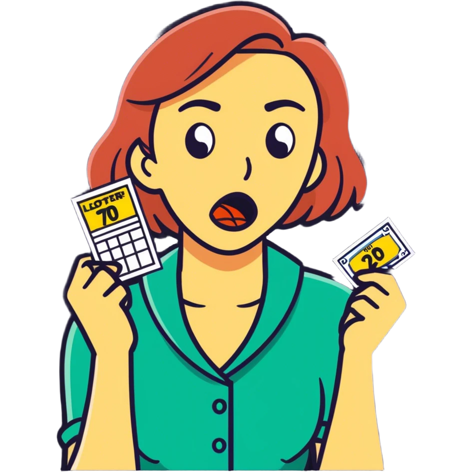 Lady losing lottery  emoji