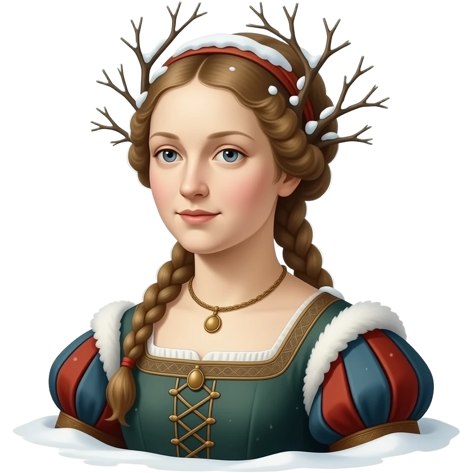 Giuseppe Arcimboldo twigs medieval Winter Woman emoji