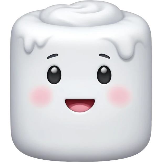 Faceless marshmallow emoji