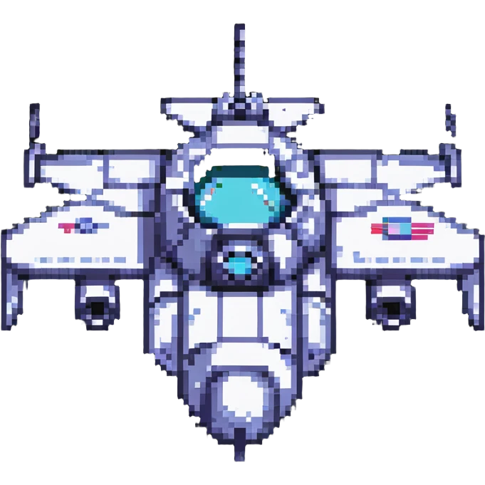 space cruiser pixel art emoji