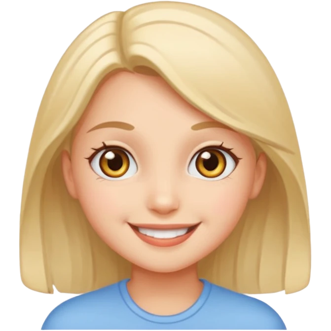 Girl sticker soft emoji