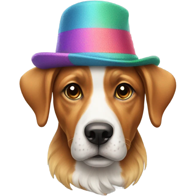 Dog with hat emoji