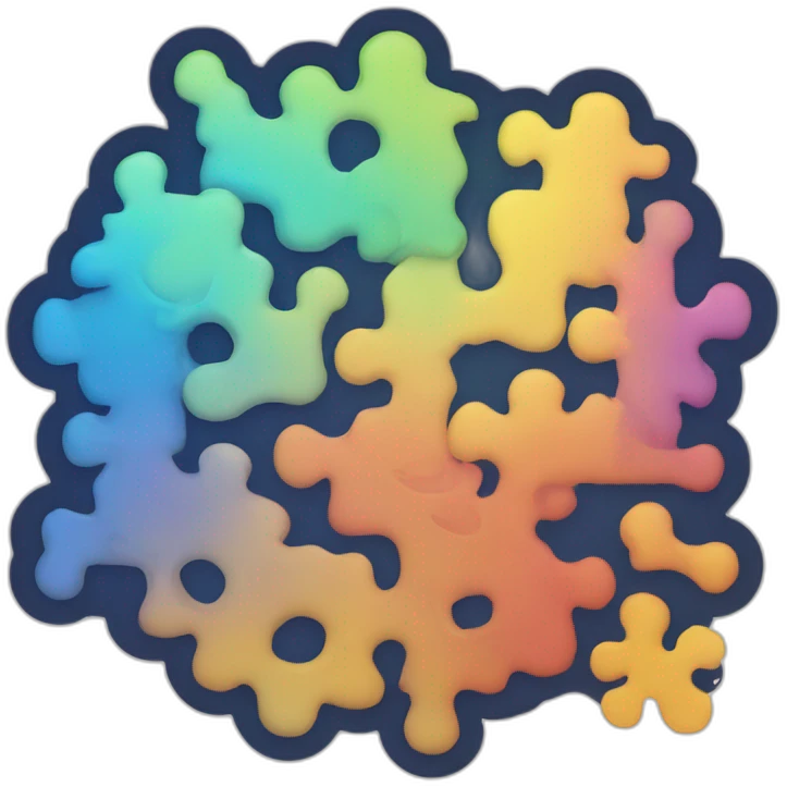 Logo océano colores puzle emoji