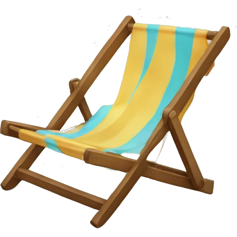 Beach chair emoji