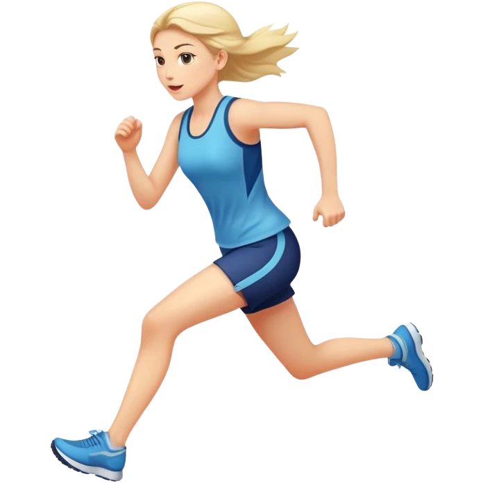 Girl running very fast  emoji
