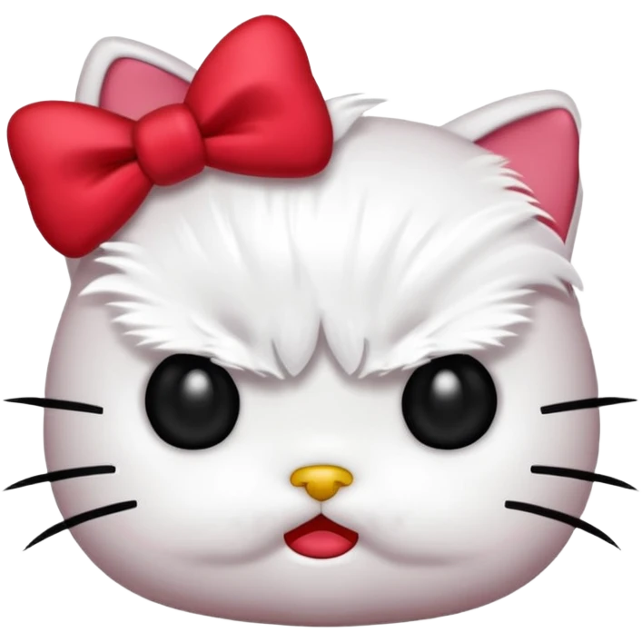 angry hello kitty emoji