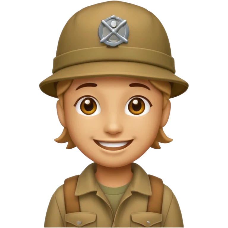Emoji with woodland Cargo hat emoji