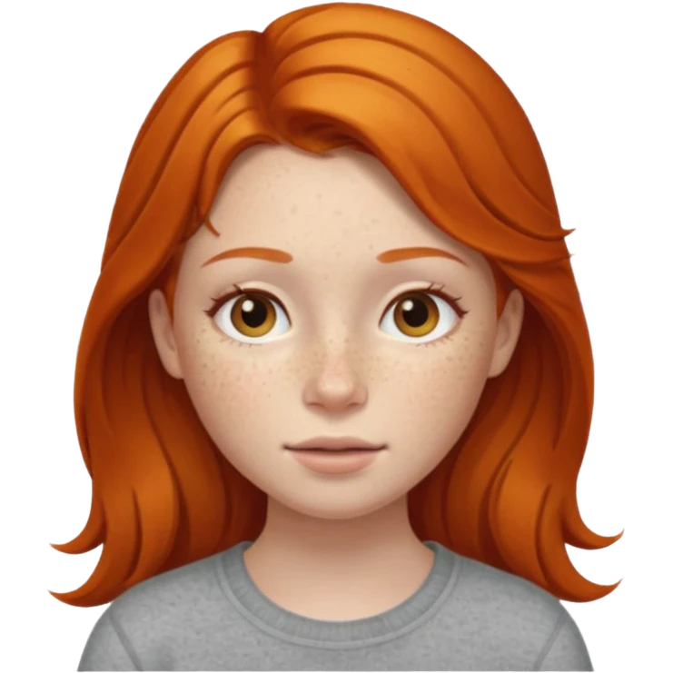 Ginger girl emoji