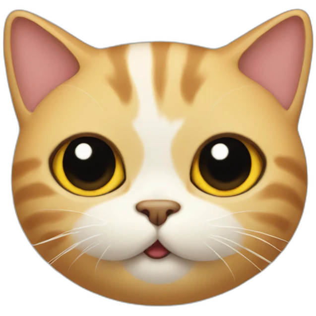 upside down cat face emoji