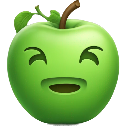 Green aplee Android  emoji