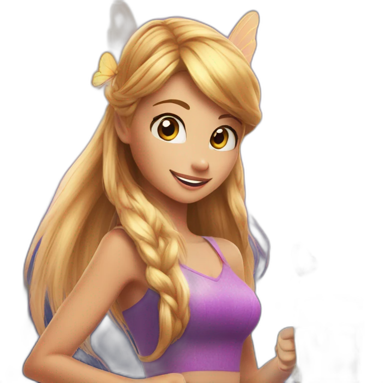 Winx avec une bière emoji