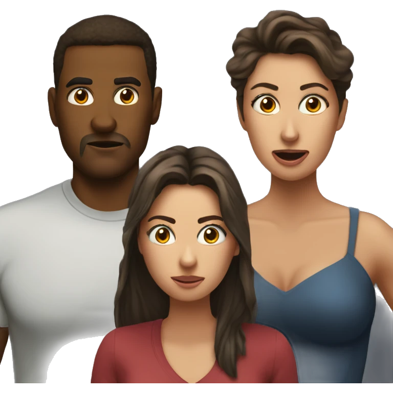 Distracted Boyfriend:
A meme featuring a man looking at another woman while his partner reacts angrily emoji
