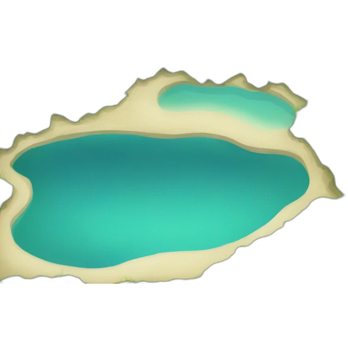 Piscine-lac sous-terrain. naturel. emoji