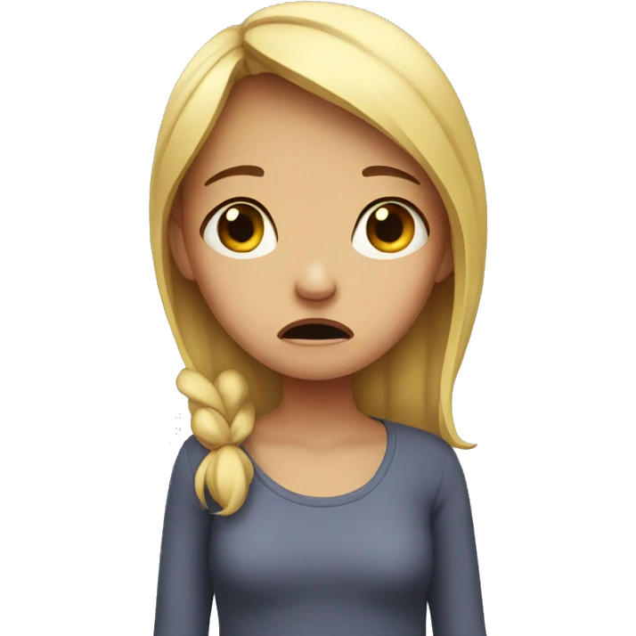 Crying girl emoji