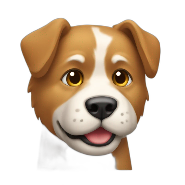 Un chat qui serre la main d'un chien emoji