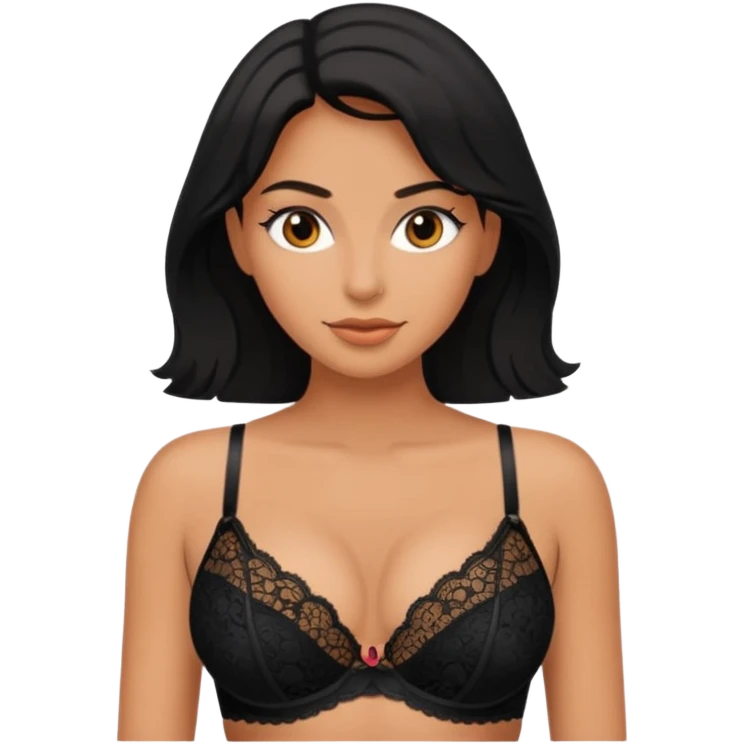 women in bra emoji