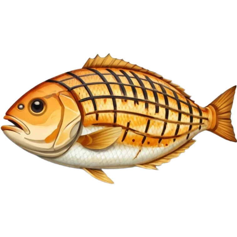 create a Whole Grilled Fish


Camera angle: slightly elevated top-down view with a gentle bird’s-eye perspective (about 15–20°), identical perspective and scaled do not add anything  on plate  emoji