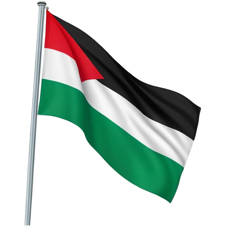 A Palestine flag with « إنه لجهاد نصر أو استشهاد«  emoji
