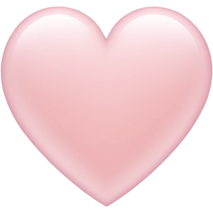 Light pink heart emoji