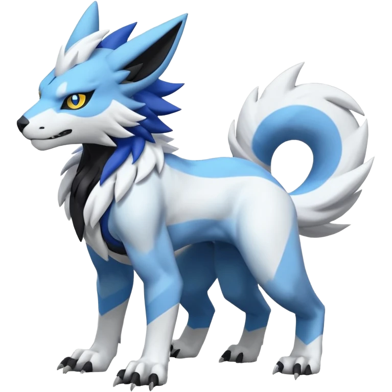 WereGarurumon-Zeraora-Renamon-Absol-fusion-hybrid-creature (full body) emoji