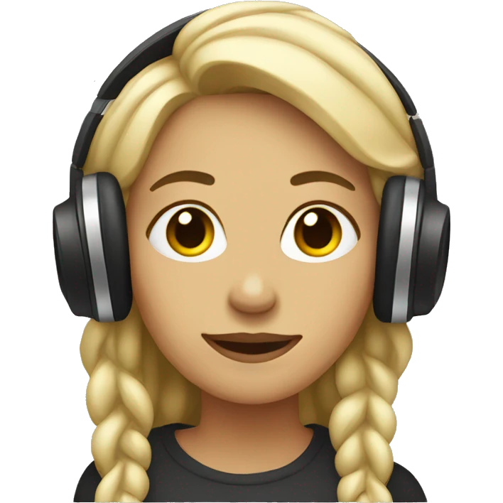 WOMAN LISTENING TO MUSIC emoji