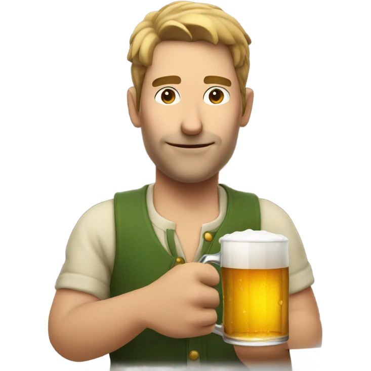 Man drinking beer emoji