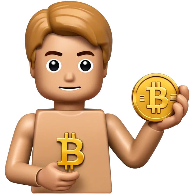 lego homme bitcoin emoji
