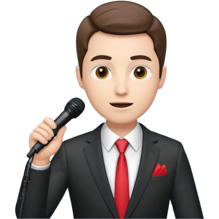presenter on stage emoji