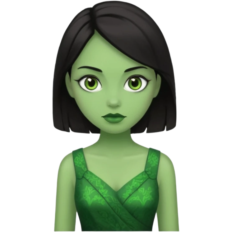 green skin woman emoji