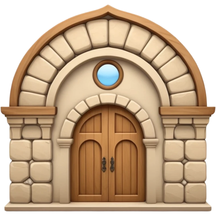 3D Apple-style emoji of a full traditional Turkish han building, showing the entire stone structure with arches, wooden doors, and windows. Rounded, glossy, smooth, soft shadows, white background.








 emoji