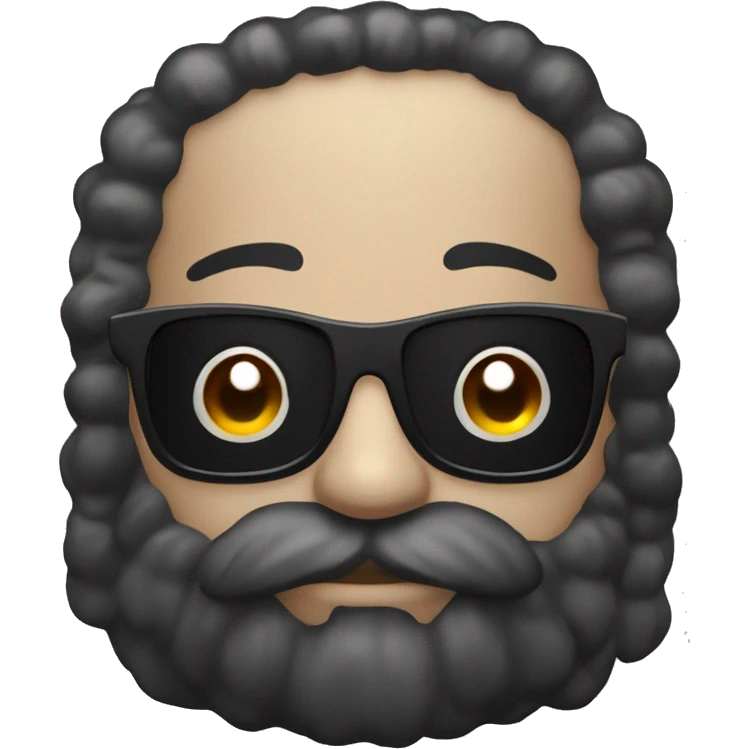 wotermalon with black glass  emoji