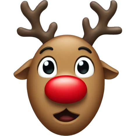 Red Nosed Reindeer emoji
