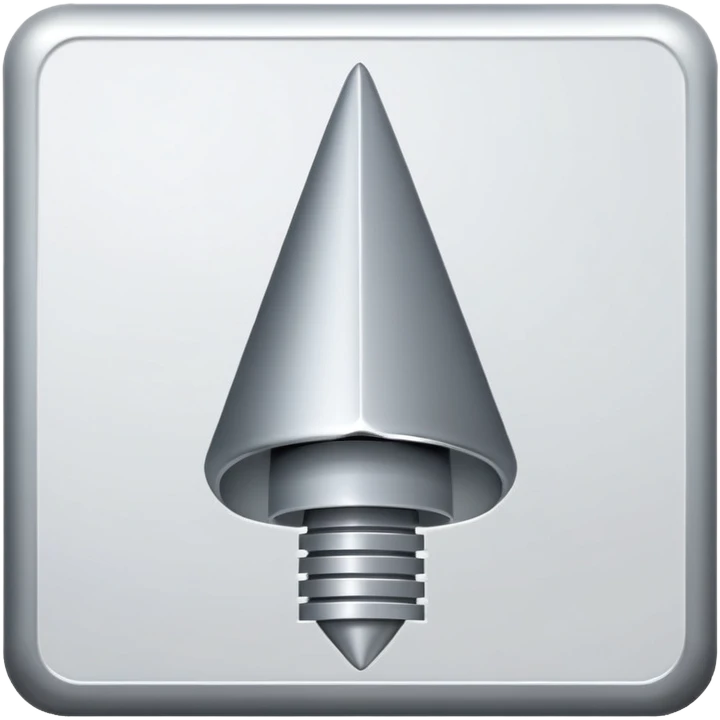 hardware wall nail, metallic emoji