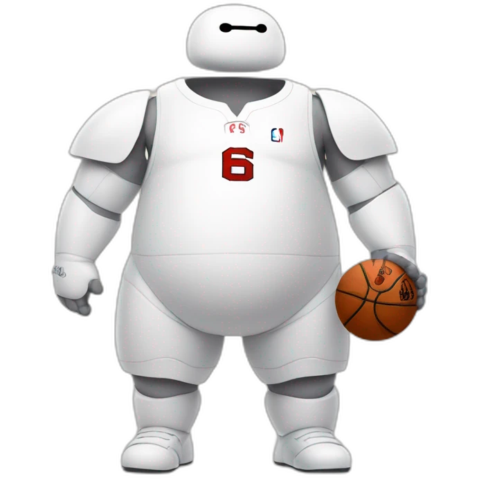 baymax as nba player emoji
