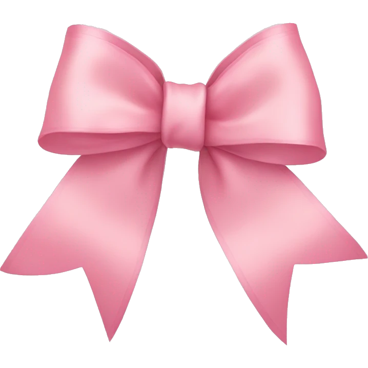 light pink ribbon bow emoji