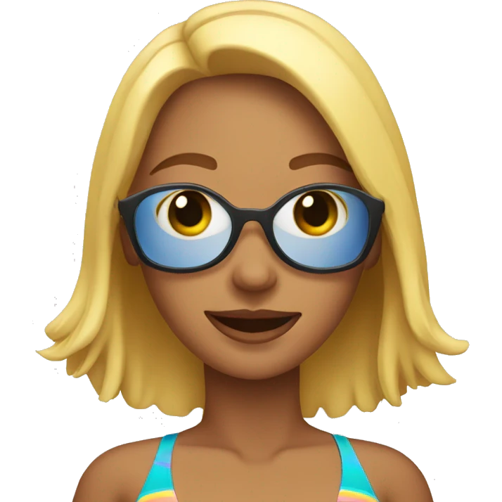 Woman in bikini emoji