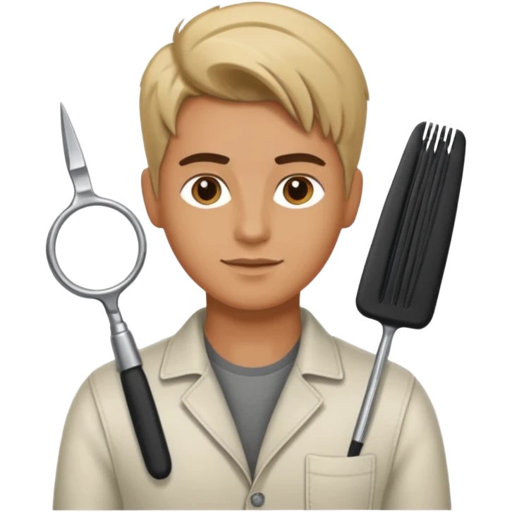 hairstylist with casual clothes emoji