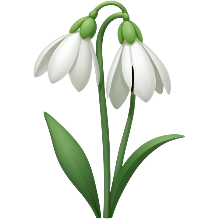 snowdrop flower emoji