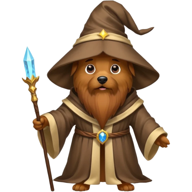 Dog wizard emoji