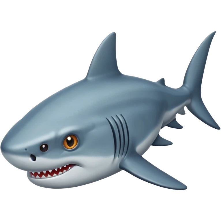 Hágame un tiburón que tenga tres ojos emoji