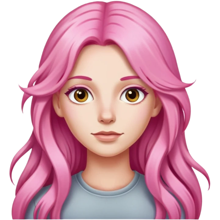 Dana Dawson pink long hair emoji