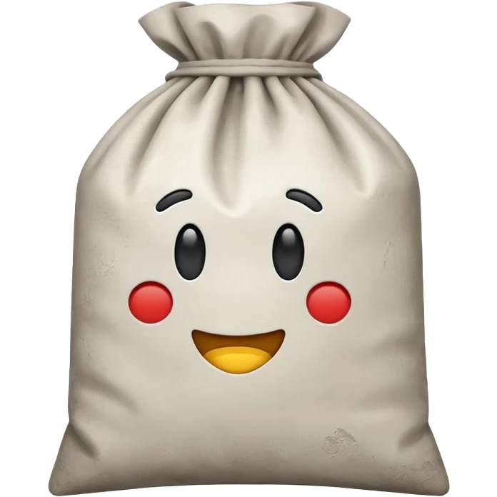 cement bag with dust emoji style emoji