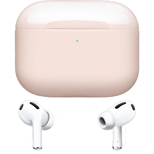 light pastel pink AirPods pro max emoji