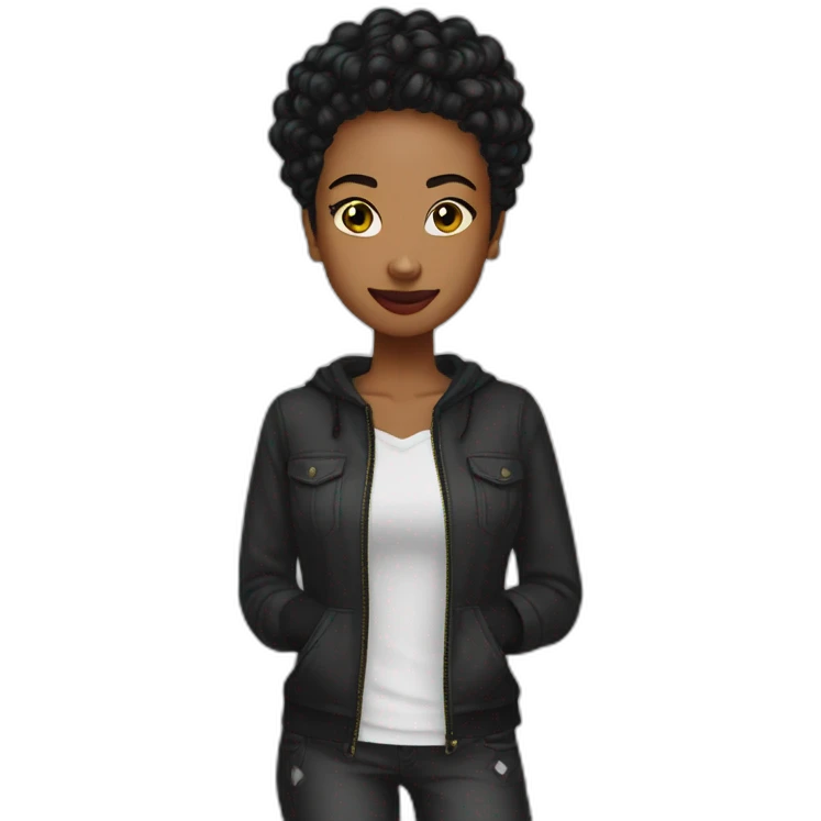 Kira noir emoji