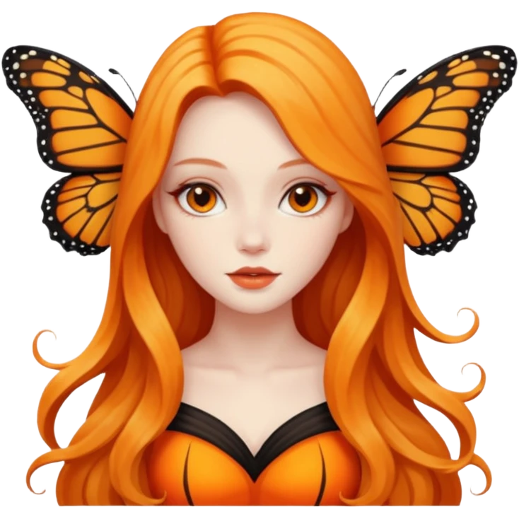 A siren and a Monarch butterfly emoji