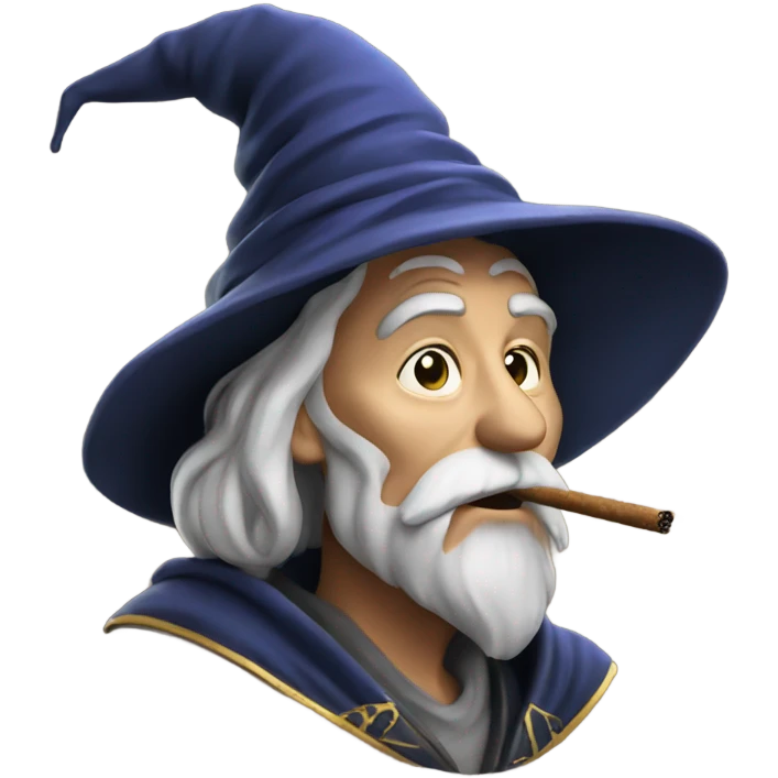 Wizard smoking emoji