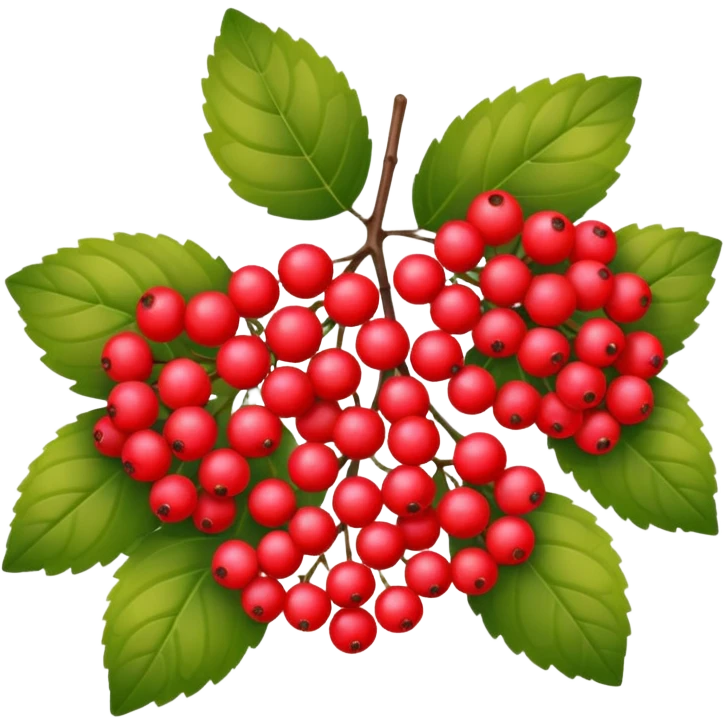 Red viburnum emoji